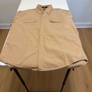 Tommy Hilfiger - Men's Tan Button-Up Shirt